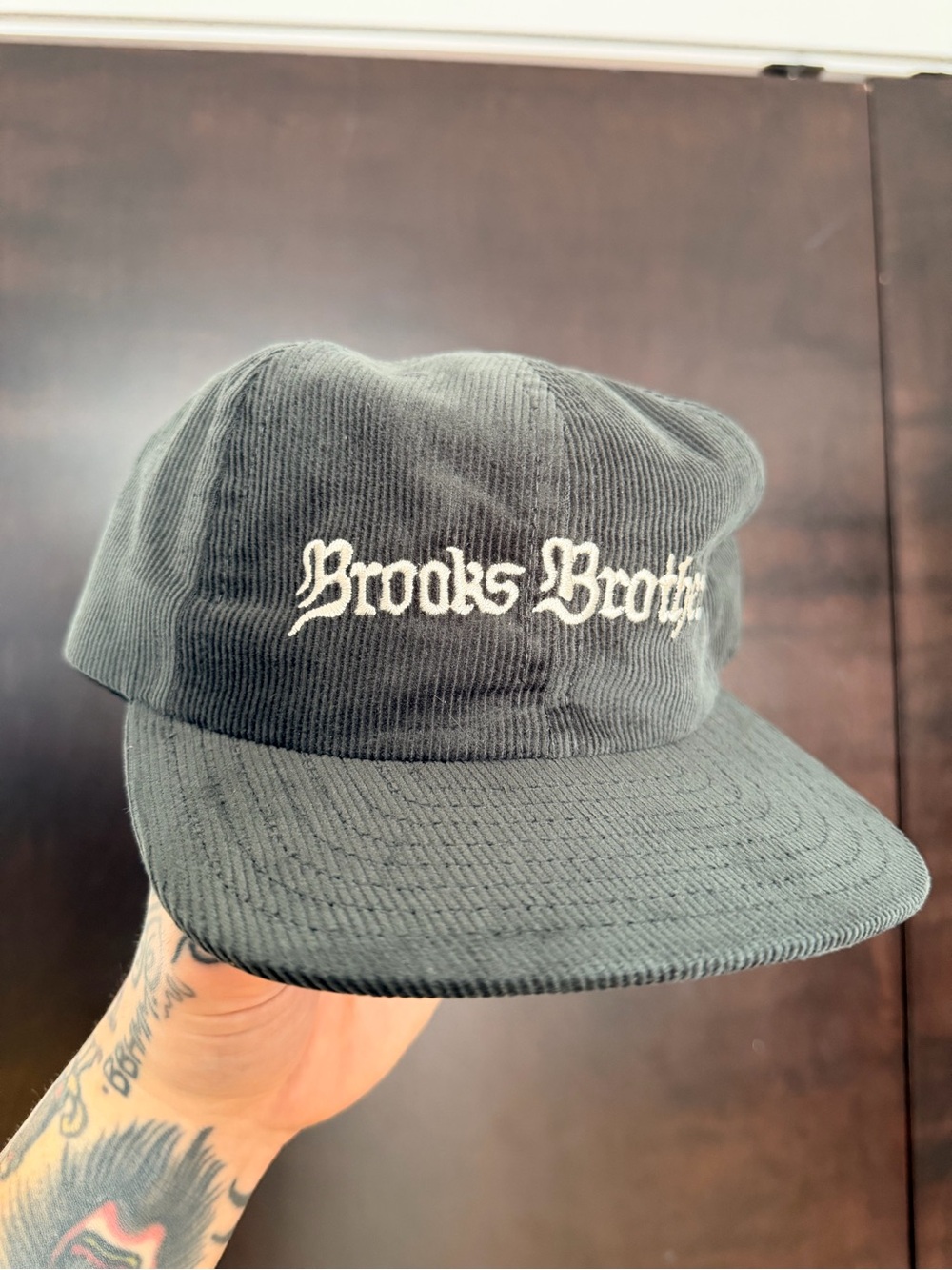 Brain Dead x Brooks Brothers Grey Corduroy Hat